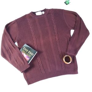 NWT New Concepts by Claiborne Burgundy Sweater